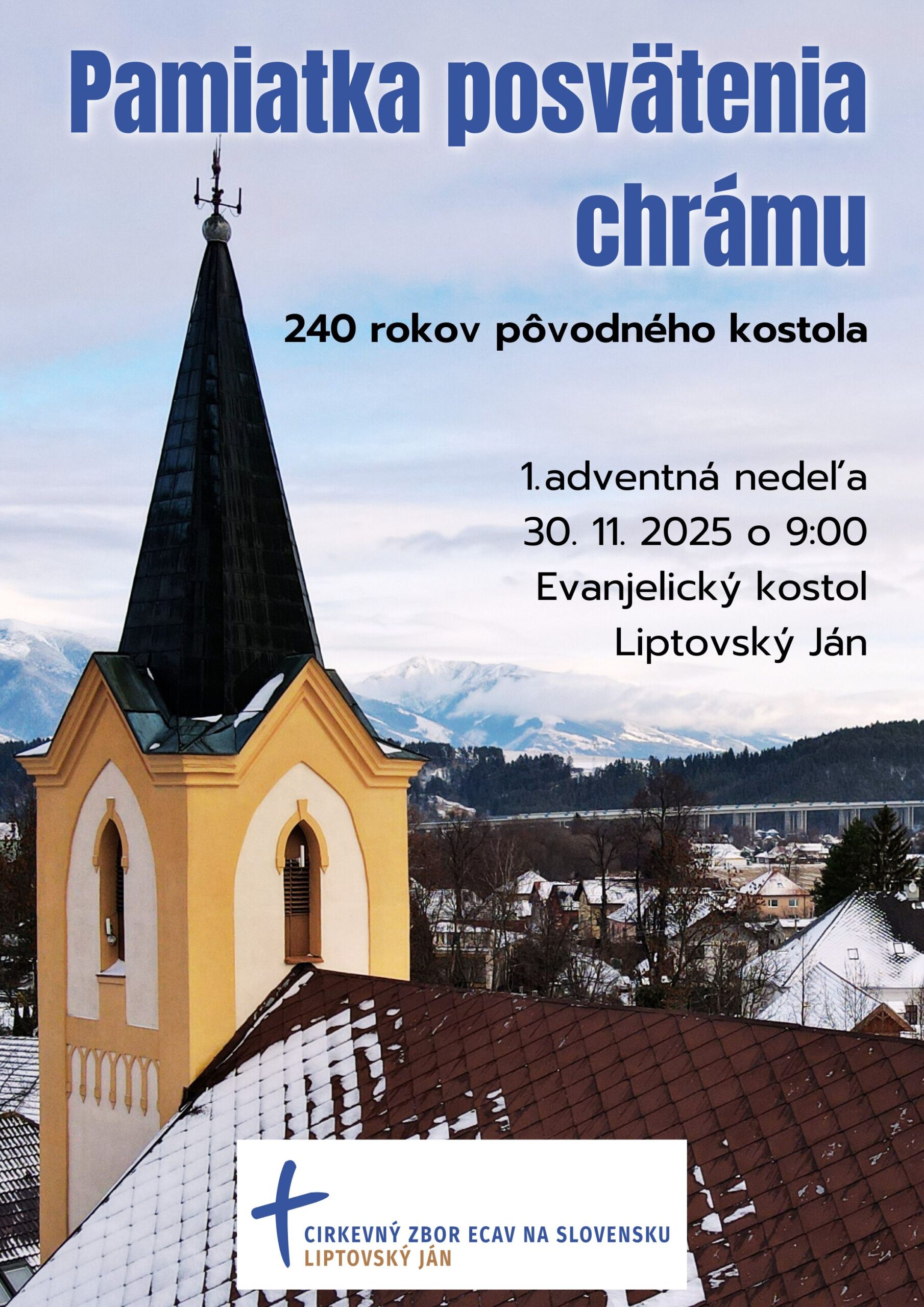 Pamiatka posvätenia chrámu – pozvánka