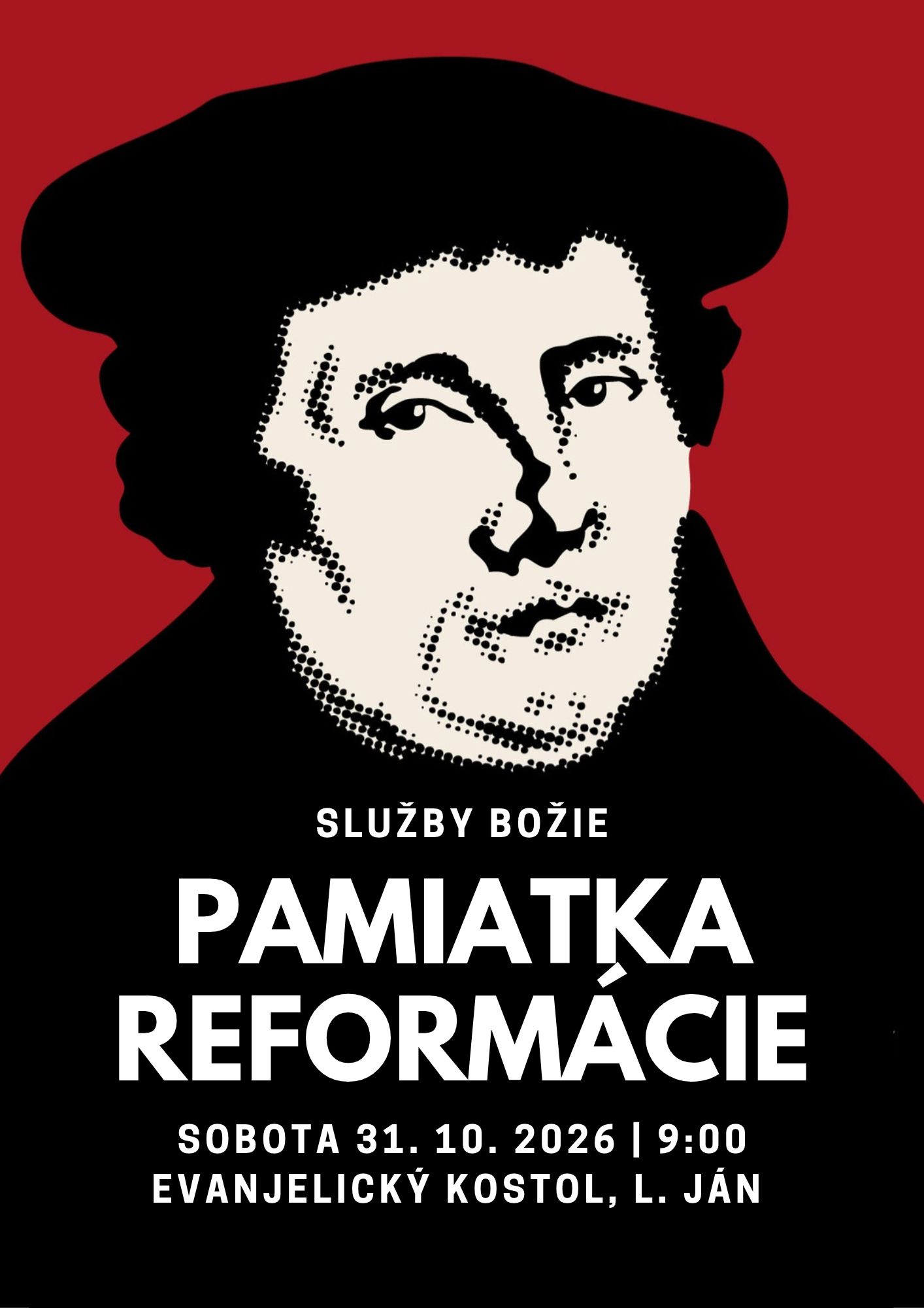Pamiatka reformácie – pozvánka